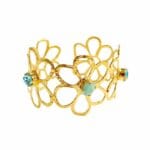 Catherine Bijoux Βραχιόλια AE4532-Τυρκουάζ-Ορείχαλκος επιμετάλλωση 7cm