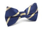 Ανδρικό Παπιγιόν Original Men's Fashion Με Χρυσές Ρίγες σε Χρώμα Μπλε