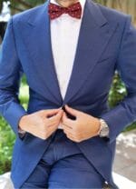 Ανδρικό Παπιγιόν Original Men's Fashion Με Άσπρο Πουά σε Χρώμα Μπορντό - Image 2