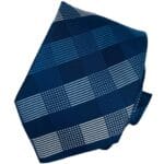 Ανδρική Γραβάτα Καρό Original Men's Fashion Navy Blue & Silver 6cm