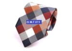 Ανδρική Γραβάτα Καρό Original Men's Fashion Navy Blue & Μπορντό 6cm - Image 2