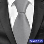 Ανδρική Γραβάτα Μονόχρωμη Original Men's Fashion Γκρι 6cm - Image 2