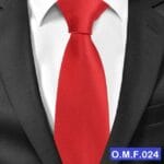 Ανδρική Γραβάτα Μονόχρωμη Original Men's Fashion Κόκκινο 6cm - Image 2