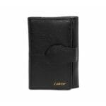 Lavor 1-6016 Μικρό Δερμάτινο Γυναικείο Πορτοφόλι Με RFID Μαύρο