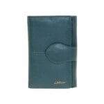 Lavor 1-6016 Μικρό Δερμάτινο Γυναικείο Πορτοφόλι Με RFID Μπλε