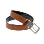 Lavor 1-83 Ανδρική Ζώνη Δερμάτινη Διπλής Όψεως Σε Χρώμα Μαύρο / Ταμπά 120cm - Image 2