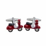 Ανδρικά Μανικετόκουμπα Original Men's Fashion Από Ατσάλι Σε Κόκκινο Vespa