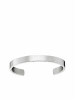 Original Mens Fashion Ανδρικό Βραχιόλι Χειροπέδα Puppi Silver Πλάτους 0,8cm Από Ατσάλι 316L
