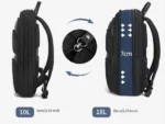 Tigernu T-B9121 Αδιάβροχη Τσάντα Πλάτης για Laptop 15.6" Σε Χρώμα Μαύρο - Image 4