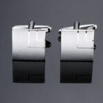 Ανδρικά Μανικετόκουμπα Original Mens Fashion Από Ατσάλι Σε Ασημί Laser Corner - Image 2