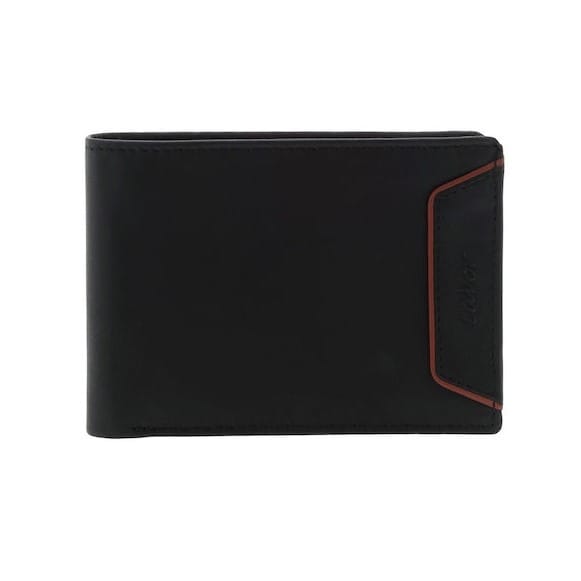 Lavor 1-6051 Δερμάτινο Ανδρικό Πορτοφόλι Με RFID Μαύρο - Image 1