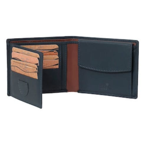 Lavor 1-6060 Δερμάτινο Ανδρικό Πορτοφόλι Με RFID Μπλε - Image 2