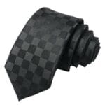 Ανδρική Γραβάτα Καρό Original Men's Fashion Black Squares 6cm