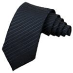 Ανδρική Γραβάτα Original Men's Fashion Night Moon Blue Stripes Black 6cm