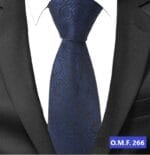 Ανδρική Γραβάτα Original Men's Fashion Blue Garden 6cm - Image 2