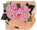 Like You Παιδική Κορδέλα Μαλλιών Pink Petunia Με Ύφασμα και Λουλούδια Σε Ροζ - Image 2