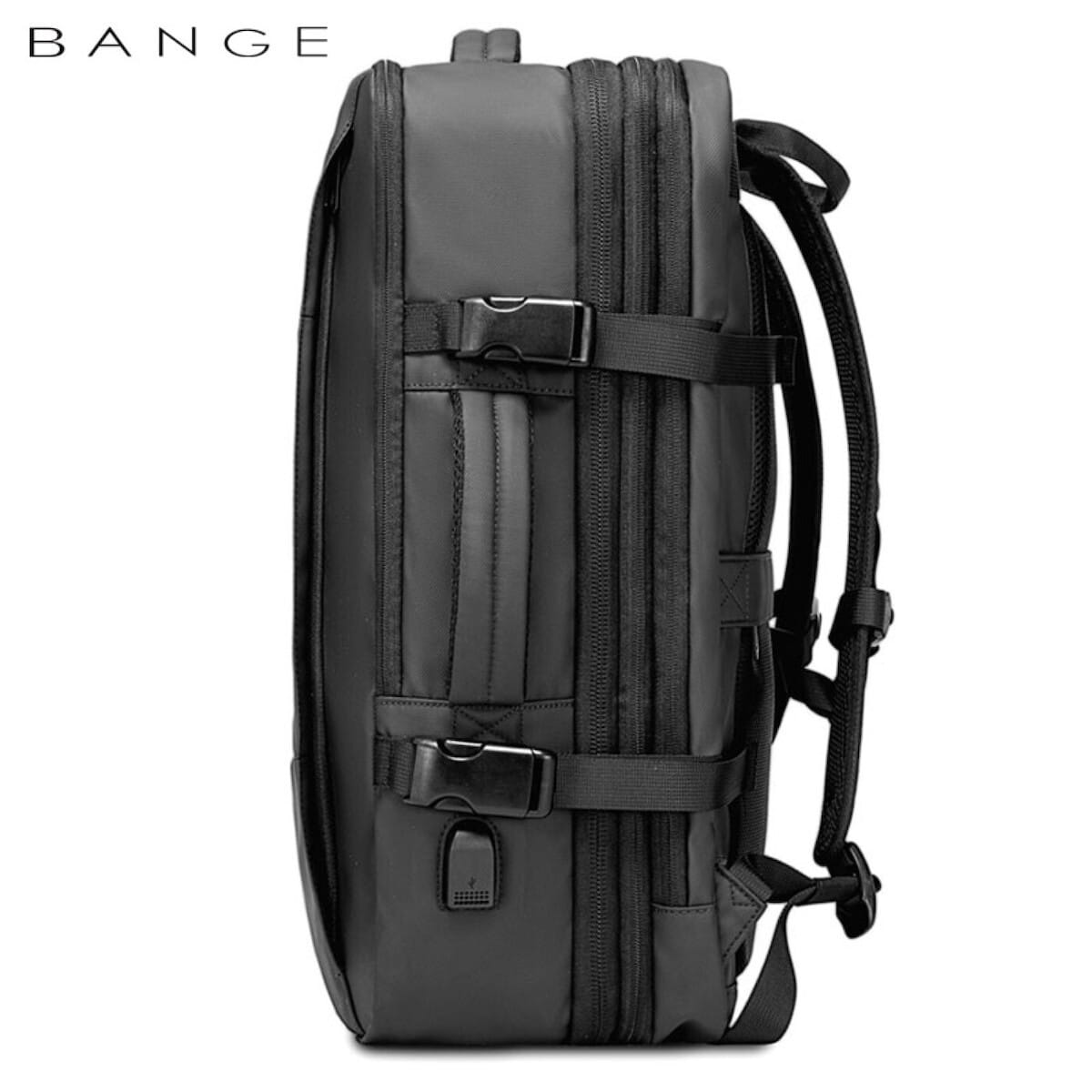 Bange 1908 Αδιάβροχη Τσάντα Πλάτης για Laptop 17.3" Σε Χρώμα Γκρι - Image 7