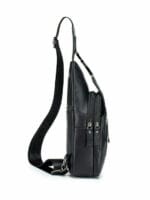 Bull Captain XB-105 Δερμάτινη Ανδρική Τσάντα Στήθους Σε Χρώμα Μαύρο - Image 3