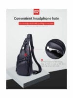 Bull Captain XB-105 Δερμάτινη Ανδρική Τσάντα Στήθους Σε Χρώμα Μαύρο - Image 4