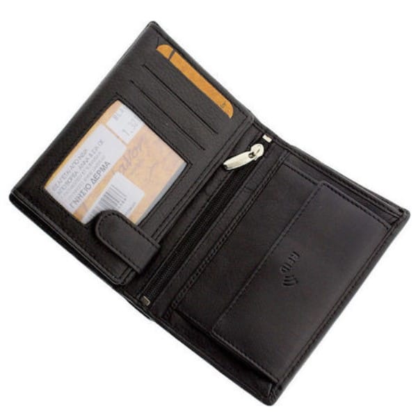 Lavor 1-3211 Δερμάτινο Ανδρικό Πορτοφόλι Καρτών RFID Μαύρο - Image 4