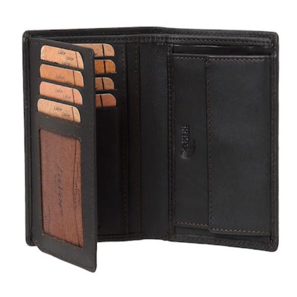 Lavor 1-6057 Δερμάτινο Ανδρικό Πορτοφόλι Καρτών RFID Καφέ - Image 2