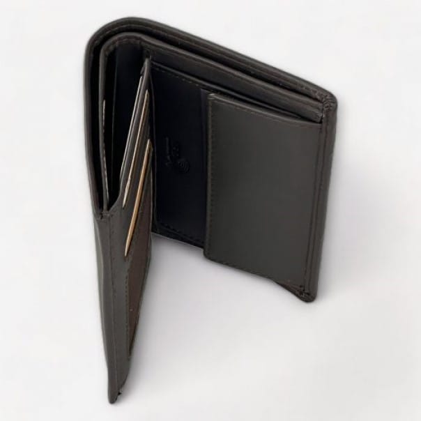 Lavor 1-6057 Δερμάτινο Ανδρικό Πορτοφόλι Καρτών RFID Καφέ - Image 5