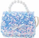 Pink Lady Παιδική Τσάντα Ώμου / Χιαστί Υφασμάτινη Butterfly Σε Μπλε