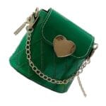 Pink Lady Παιδική Τσάντα Ώμου / Χιαστί Από Δερματίνη Heart Σε Πράσινο - Image 2