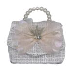 Pink Lady Παιδική Τσάντα Ώμου / Χιαστί Υφασμάτινη Princess Σε Λευκό