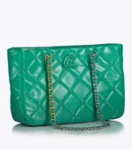 Axel 1010-3243 Γυναικεία Τσάντα Ώμου Με Αλυσίδα Σε Green - Image 2