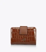 Axel 1101-1551 Urania Γυναικείο Πορτοφόλι Με Κροκό Σχέδιο Σε Brown