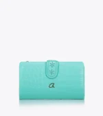 Axel 1101-1646 Noelle Γυναικείο Πορτοφόλι Με Κροκό Σχέδιο Σε Turquoise