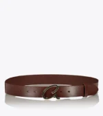 Axel 1609-0090 Monogram Γυναικεία Ζώνη Δερμάτινη Με Αγκράφα Logo 'A' Σε Cappuccino - Image 2