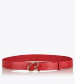 Axel 1609-0104 Buckle Γυναικεία Ζώνη Δερμάτινη Με Αγκράφα Logo 'A' Σε Red - Image 2
