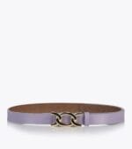 Axel 1609-0112 Γυναικεία Ζώνη Δερμάτινη Με Μεταλλική Αγκράφα Σε Lilac