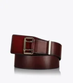 Axel 1609-0115 Γυναικεία Ζώνη Δερμάτινη Με Διπλή Σειρά Τρύπες Σε Bordo