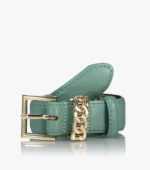 Axel 1609-0116 Γυναικεία Ζώνη Δερμάτινη Με Θυλάκιο Αλυσίδα Σε Mint