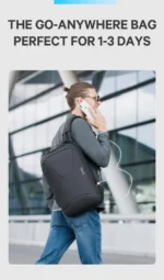 Bange 22188 Αδιάβροχη Τσάντα Πλάτης 21L για Laptop 15.6" Σε Χρώμα Μαύρο - Image 3