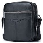 Bull Captain DJB 023 Δερμάτινη Ανδρική Τσάντα Ώμου / Χιαστί Σε Χρώμα Μαύρο