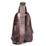 Bull Captain XB 127 Δερμάτινη Ανδρική Τσάντα Ώμου / Χιαστί Σε Χρώμα Καφέ - Image 2