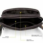 Cardinal 8966 Δερμάτινο Ανδρικό Τσαντάκι Μέσης Σε Χρώμα Καφέ - Image 8