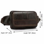 Cardinal 8966 Δερμάτινο Ανδρικό Τσαντάκι Μέσης Σε Χρώμα Καφέ - Image 9
