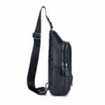 Bull Captain XB 126 Δερμάτινη Ανδρική Τσάντα Ώμου / Χιαστί Σε Χρώμα Μαύρο - Image 3
