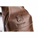Bull Captain XB 019 Δερμάτινη Ανδρική Τσάντα Ώμου / Χιαστί Σε Χρώμα Καφέ - Image 5