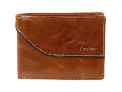 Lavor 1-3798 Δερμάτινο Ανδρικό Πορτοφόλι Με RFID Κονιάκ - Image 1