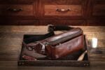 Bull Captain YB 081 Δερμάτινο Ανδρικό Τσαντάκι Μέσης Σε Χρώμα Σκούρο Καφέ - Image 3