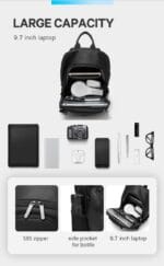 Bange 77120 Ανδρικό Τσαντάκι Ώμου/Crossbody Σε Χρώμα Μαύρο - Image 10