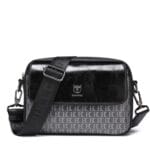 Bull Captain DJB-0102 Δερμάτινη Ανδρική Τσάντα Ώμου / Χιαστί Σε Χρώμα Μαύρο