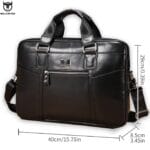 Bull Captain GWB-055 Δερμάτινος Χαρτοφύλακας Σε Χρώμα Μαύρο - Image 4