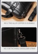 Bull Captain GWB-055 Δερμάτινος Χαρτοφύλακας Σε Χρώμα Μαύρο - Image 7